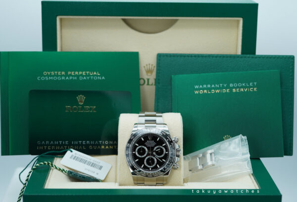 Rolex 126500LN DAYTONA STAINLESS STEEL BLACK DIAL 2024 WARRANTY FULL SET - Image 2