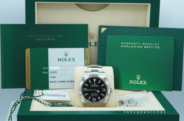 Rolex 214270 EXPLORER FULL LUME DIAL 39MM 2019 DISCONTINUED FULL SET - Image 2