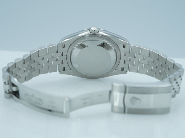 Rolex 126234 DATEJUST 36 FLUTED BEZEL BLUE DIAL JUBILEE BAND WARRANTY FULL SET - Image 8