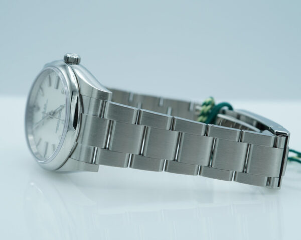 NEW Rolex 114200 OYSTER PERPETUAL 34MM WHITE STICK DIAL 2020 WARRANTY FULL SET - Image 5