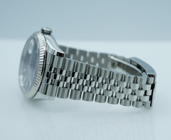 Rolex 126234 DATEJUST 36 FLUTED BEZEL BLUE DIAL JUBILEE BAND WARRANTY FULL SET - Image 5