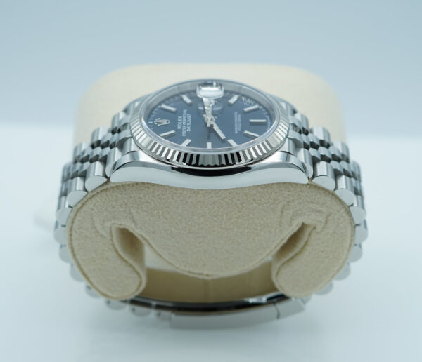 Rolex 126234 DATEJUST 36 FLUTED BEZEL BLUE DIAL JUBILEE BAND WARRANTY FULL SET - Image 4