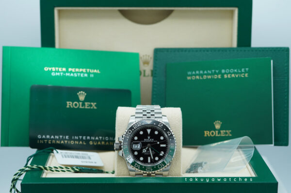 Rolex 126720VTNR GMT MASTER 2 LEFTY BLACK GREEN SPRITE JUBILEE 2024 FULL SET - Image 2