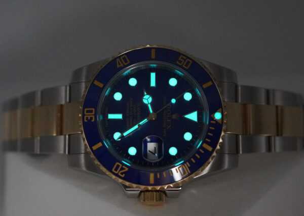 Rolex 116613LB SUBMARINER BLUESY 2 TONE FLAT BLUE DIAL RSC SERVICED FULL SET - Image 11
