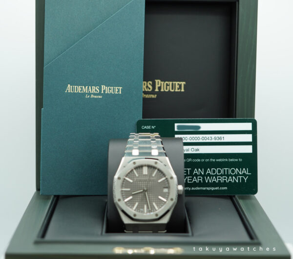Audemars PIGUET ROYAL OAK 15510ST STAINLESS STEEL GREY DIAL 2024 FULL SET - Image 2