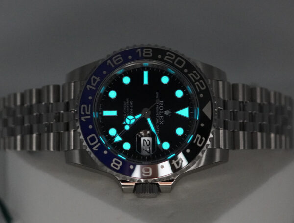 BRAND NEW Rolex 126710BLNR GMT MASTER 2 BLACK BLUE BEZEL JUBILEE 2025 FULL SET - Image 11