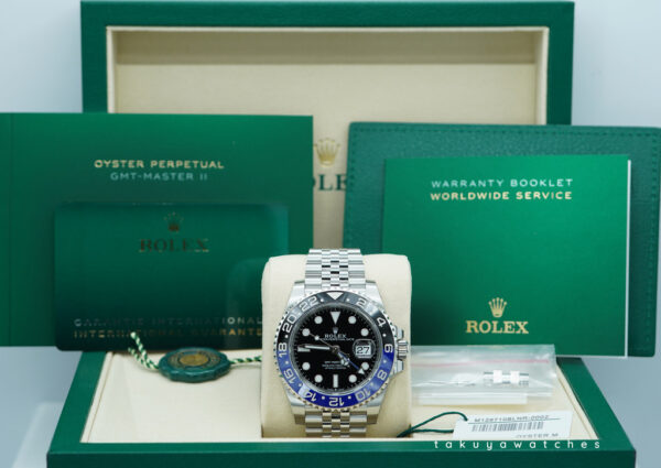 BRAND NEW Rolex 126710BLNR GMT MASTER 2 BLACK BLUE BEZEL JUBILEE 2025 FULL SET - Image 2