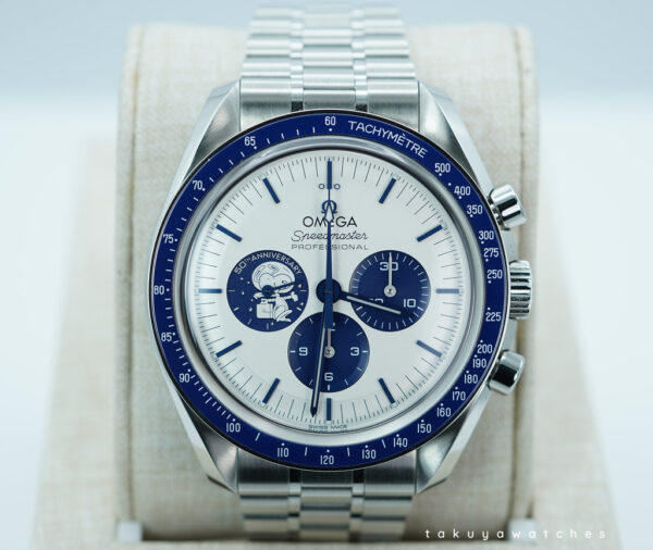 Omega SPEEDMASTER SILVER SNOOPY AWARD 50TH ANNIVERSARY EXTRA 3861 BRACELET 2025 FULL SET