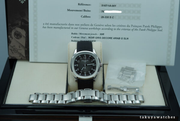 Patek PHILIPPE 5167A AQUANAUT STAINLESS STEEL BRACELET NEW MOVEMENT 2024 FULL SET - Image 2