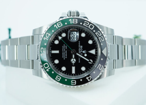 BRAND NEW  Rolex 126720VTNR GMT MASTER 2 LEFTY SPRITE GREEN BLACK BEZEL 2025 FULL SET - Image 10