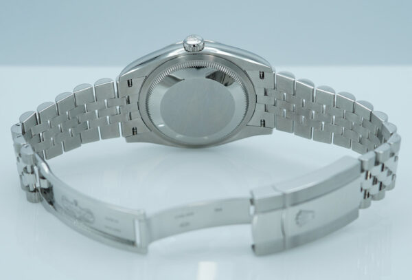 Rolex 126200 DATEJUST 36 MINT GREEN DIAL JUBILE BAND 2023 WARRANTY FULL SET - Image 8