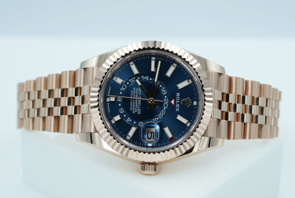 Rolex 336935 SKY-DWELLER 18K ROSE GOLD BLUE-GREEN DIAL JUBILEE BAND 2025 FULL SET - Image 9