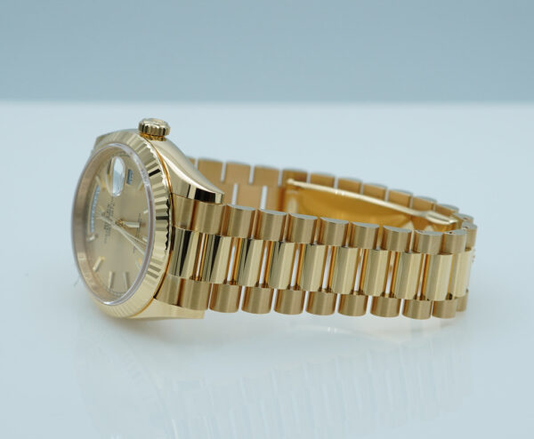 Rolex 128238 DAY DATE 36 18K YELLOW GOLD CHAMPAGNE DIAL 2024 WARRANTY FULL SET - Image 6