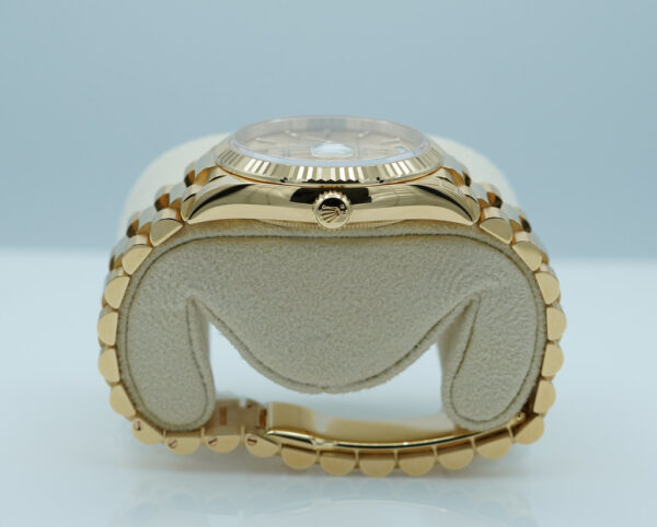 Rolex 128238 DAY DATE 36 18K YELLOW GOLD CHAMPAGNE DIAL 2024 WARRANTY FULL SET - Image 4
