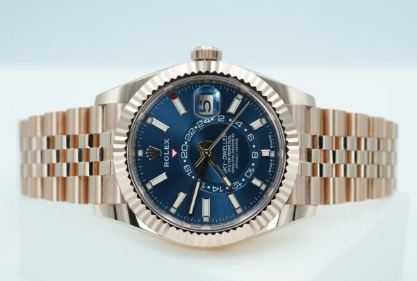 Rolex 336935 SKY-DWELLER 18K ROSE GOLD BLUE-GREEN DIAL JUBILEE BAND 2025 FULL SET - Image 10