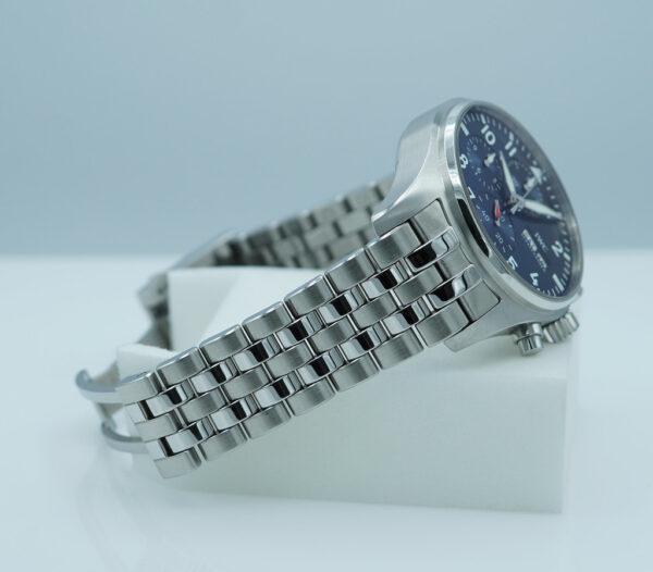 IWC IW388102 PILOT WATCH CHRONOGRAPH STEEL BLUE DIAL EXTRA STRAP 2024 FULL SET - Image 6