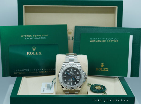 BRAND NEW Rolex 126622 YACHTMASTER PLATINUM BEZEL SLATE DIAL 40MM 2025 FULL SET - Image 2