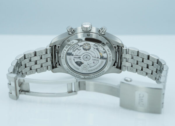 IWC IW388102 PILOT WATCH CHRONOGRAPH STEEL BLUE DIAL EXTRA STRAP 2024 FULL SET - Image 8