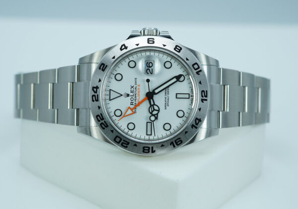 Rolex 226570 EXPLORER 2 POLAR WHITE DIAL NEW MODEL WARRANTY FULL SET - Image 10