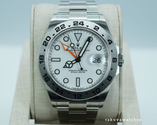 Rolex 226570 EXPLORER 2 POLAR WHITE DIAL NEW MODEL WARRANTY FULL SET