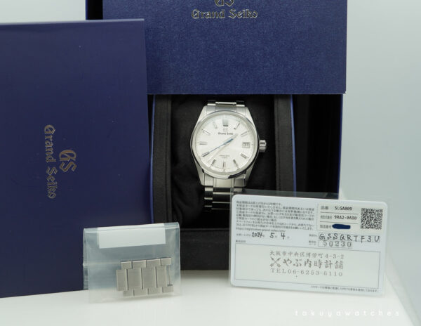 Grand Seiko SLGA009 WHITE BIRCH SPRING DRIVE 5 DAYS 2024 WARRANTY FULL SET - Image 2