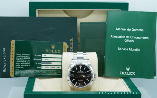 Rolex 214270 EXPLORER STAINLESS STEEL MARK 1 DIAL 39MM DISCONTINUED BOX & PAPER - Image 2