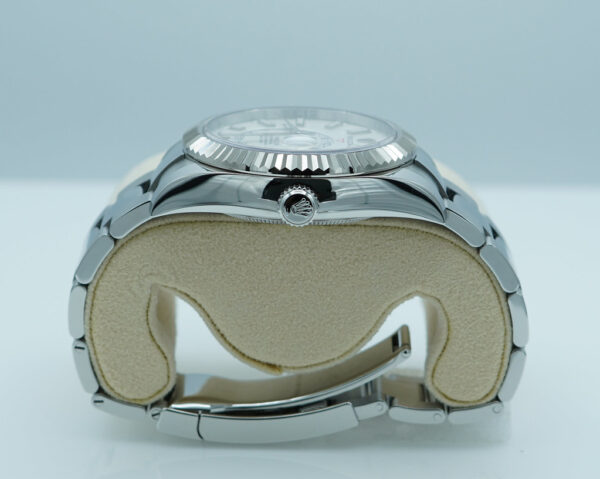 Rolex 326934 SKY-DWELLER WHITE DIAL OYSTER BAND 2022 WARRANTY FULL SET - Image 3