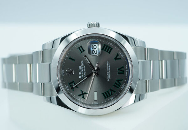 Rolex 126300 DATEJUST 41 WIMBLEDON DIAL OYSTER BAND 2021 WARRANTY FULL SET - Image 10