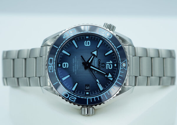 Omega SEAMASTER PLANET OCEAN 600M STEEL SUMMER BLUE DIAL 39.5MM 2024 FULL SET - Image 9