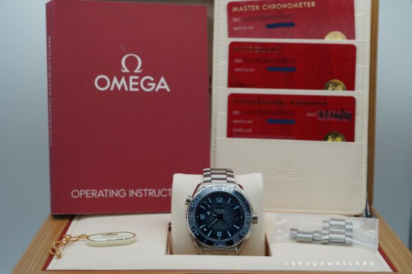 Omega SEAMASTER PLANET OCEAN 600M STEEL SUMMER BLUE DIAL 39.5MM 2024 FULL SET - Image 2