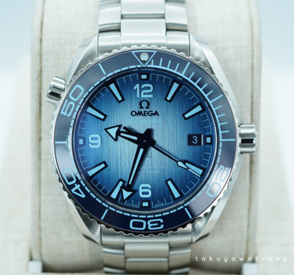 Omega SEAMASTER PLANET OCEAN 600M STEEL SUMMER BLUE DIAL 39.5MM 2024 FULL SET