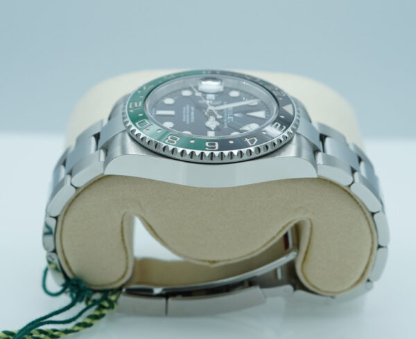 BRAND NEW Rolex 126720VTNR GMT MASTER 2 LEFTY SPRITE GREEN BLACK BEZEL 2025 FULL SET - Image 4