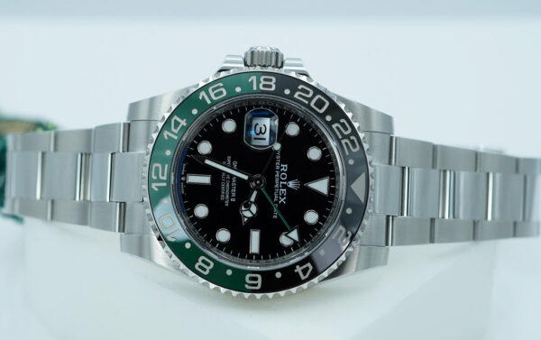 BRAND NEW Rolex 126720VTNR GMT MASTER 2 LEFTY SPRITE GREEN BLACK BEZEL 2025 FULL SET - Image 10