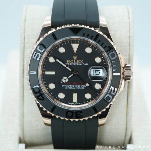 Rolex 116655 YACHTMASTER 18K EVEROSE GOLD OYSTERFLEX 40MM 2020 FULL SET