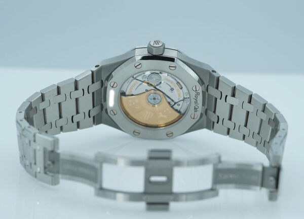 Audemars PIGUET ROYAL OAK 15451ST STEEL DIAMOND BEZEL BLACK DIAL 37MMM FULL SET - Image 8