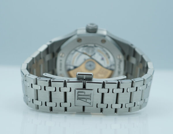 Audemars PIGUET ROYAL OAK 15451ST STEEL DIAMOND BEZEL BLACK DIAL 37MMM FULL SET - Image 7