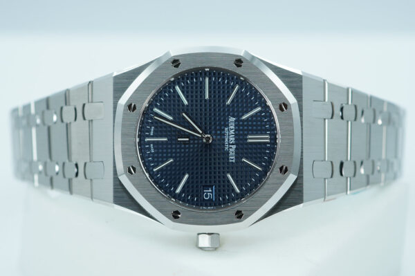 BRAND NEW Audemars PIGUET ROYAL OAK JUMBO 16202ST BLUE DIAL 2025 FULL SET - Image 9