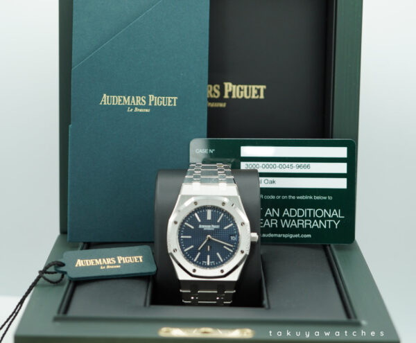 BRAND NEW Audemars PIGUET ROYAL OAK JUMBO 16202ST BLUE DIAL 2025 FULL SET - Image 2