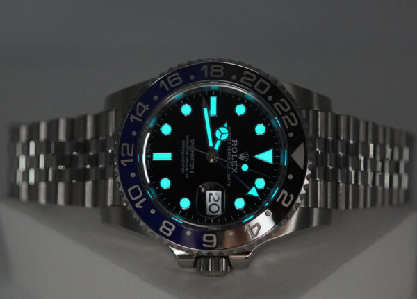 Rolex 126710BLNR GMT MASTER 2 BLACK BLUE BEZEL JUBILEE BAND 2021 FULL SET - Image 11