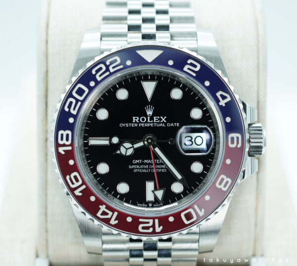 Rolex 126710BLRO PEPSI GMT MASTER II RED BLUE BEZEL JUBILEE BAND FULL SET