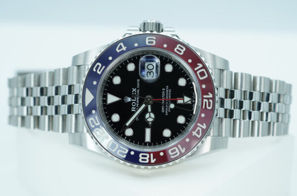 Rolex 126710BLRO PEPSI GMT MASTER II RED BLUE BEZEL JUBILEE BAND FULL SET - Image 10
