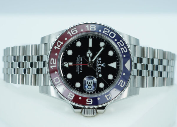Rolex 126710BLRO PEPSI GMT MASTER II RED BLUE BEZEL JUBILEE BAND FULL SET - Image 9