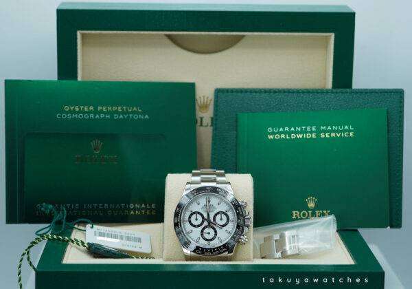 Rolex 116500LN COSMOGRAPH DAYTONA STEEL WHITE PANDA DIAL 2022 WARANTY FULL SET - Image 2