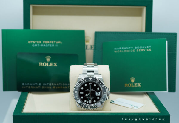 BRAND NEW Rolex 126710GRNR GMT MASTER II BLACK GREY BEZEL OYSTER BAND 2025 FULL SET - Image 2