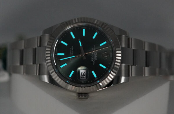 BRAND NEW Rolex 126334 DATEJUST 41 FLUTED BEZEL MINT GREEN DIAL OYSTER 2024 FULL SET - Image 11