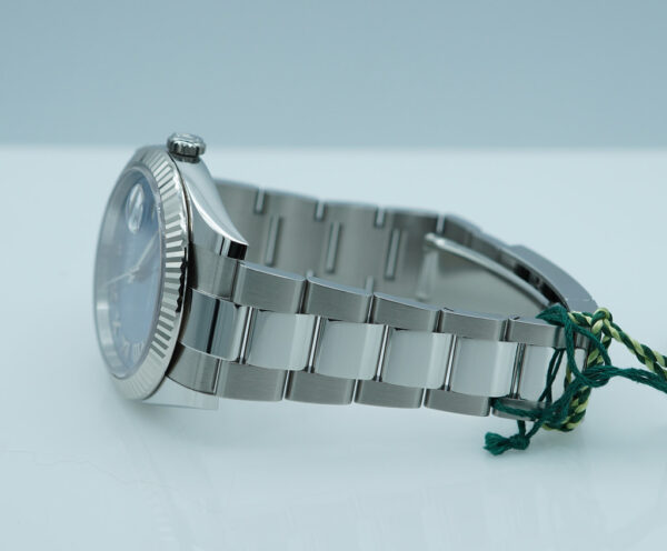 BRAND NEW Rolex 126334 DATEJUST 41 FLUTED BEZEL BLUE ROMAN DIAL OYSTER 2024 FULL SET - Image 5