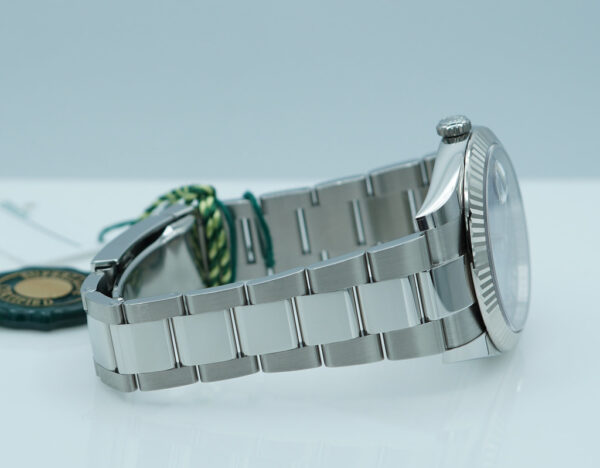 BRAND NEW Rolex 126334 DATEJUST 41 FLUTED BEZEL BLUE ROMAN DIAL OYSTER 2024 FULL SET - Image 6