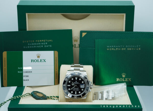 Rolex 116610LN SUBMARINER DATE STAINLESS STEEL CERAMIC BEZEL 40MM 2020 FULL SET - Image 2