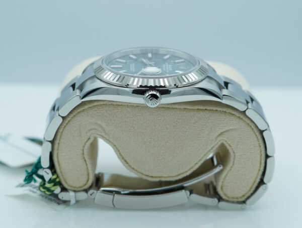BRAND NEW Rolex 126334 DATEJUST 41 FLUTED BEZEL MINT GREEN DIAL OYSTER 2024 FULL SET - Image 3