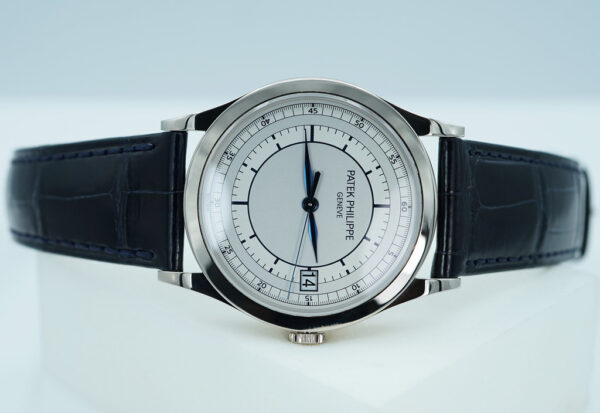 Patek PHILIPPE 5296G CALATRAVA WHITE GOLD SILVER SECTOR DIAL 2019 FULL SET - Image 9